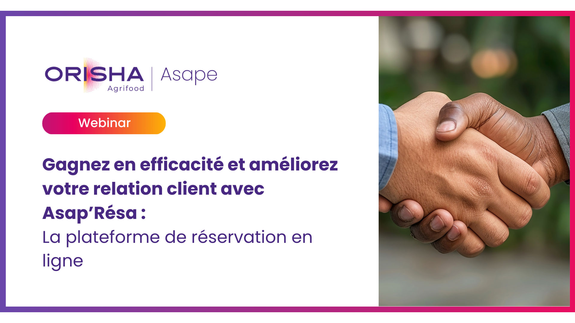 Gagnez en efficacité et améliorez votre relation client avec Asap’Résa : La plateforme de réservation en ligne